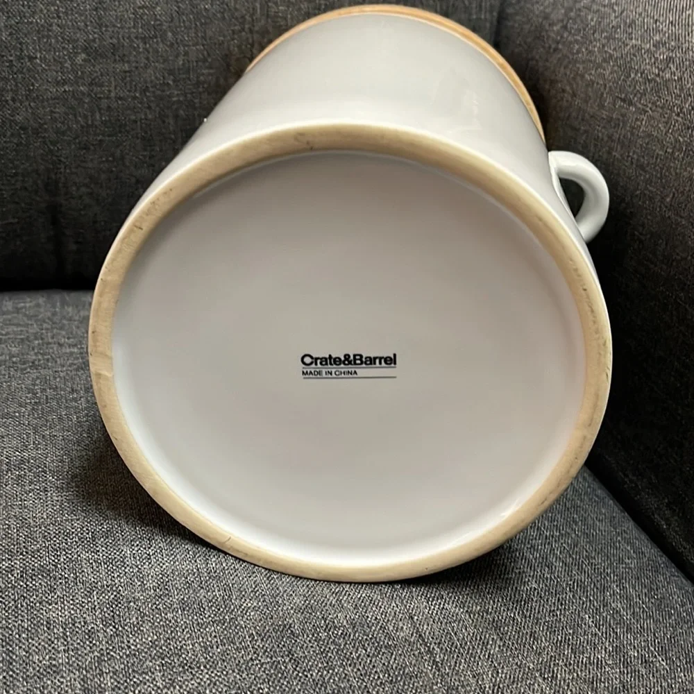 Crate & Barrel Aspen White Canister